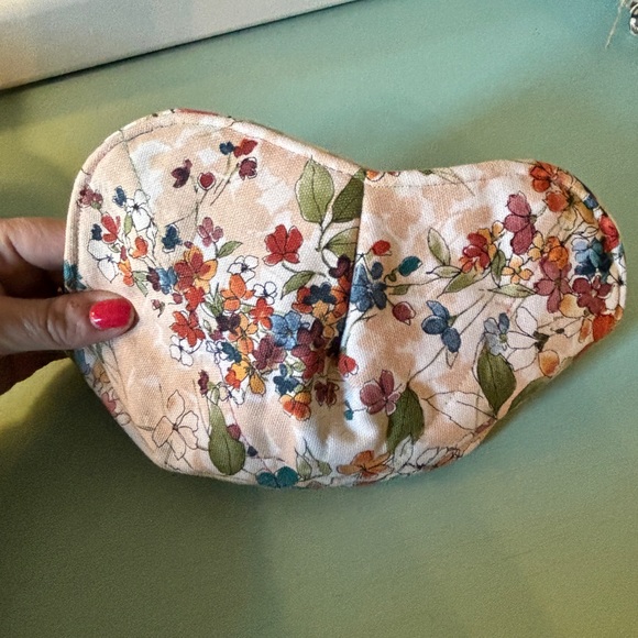 Handmade Floral Tote Bag with Lace & Velvet Trim - includes extras! - Picture 9 of 10